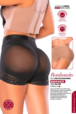 Panty Bomboncito SMI04027 Ultrainvisible con Realce + Tanga Gratis