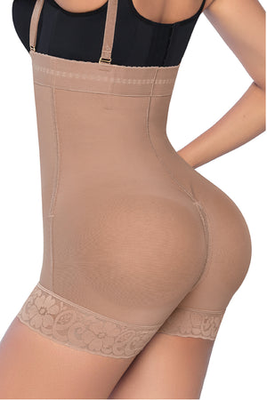 Faja Ultrainvisible strapless Stagmi SMI7151 con cierre frontal, soporte lateral y realce de glúteos – Tanga incluida y cierre perineal