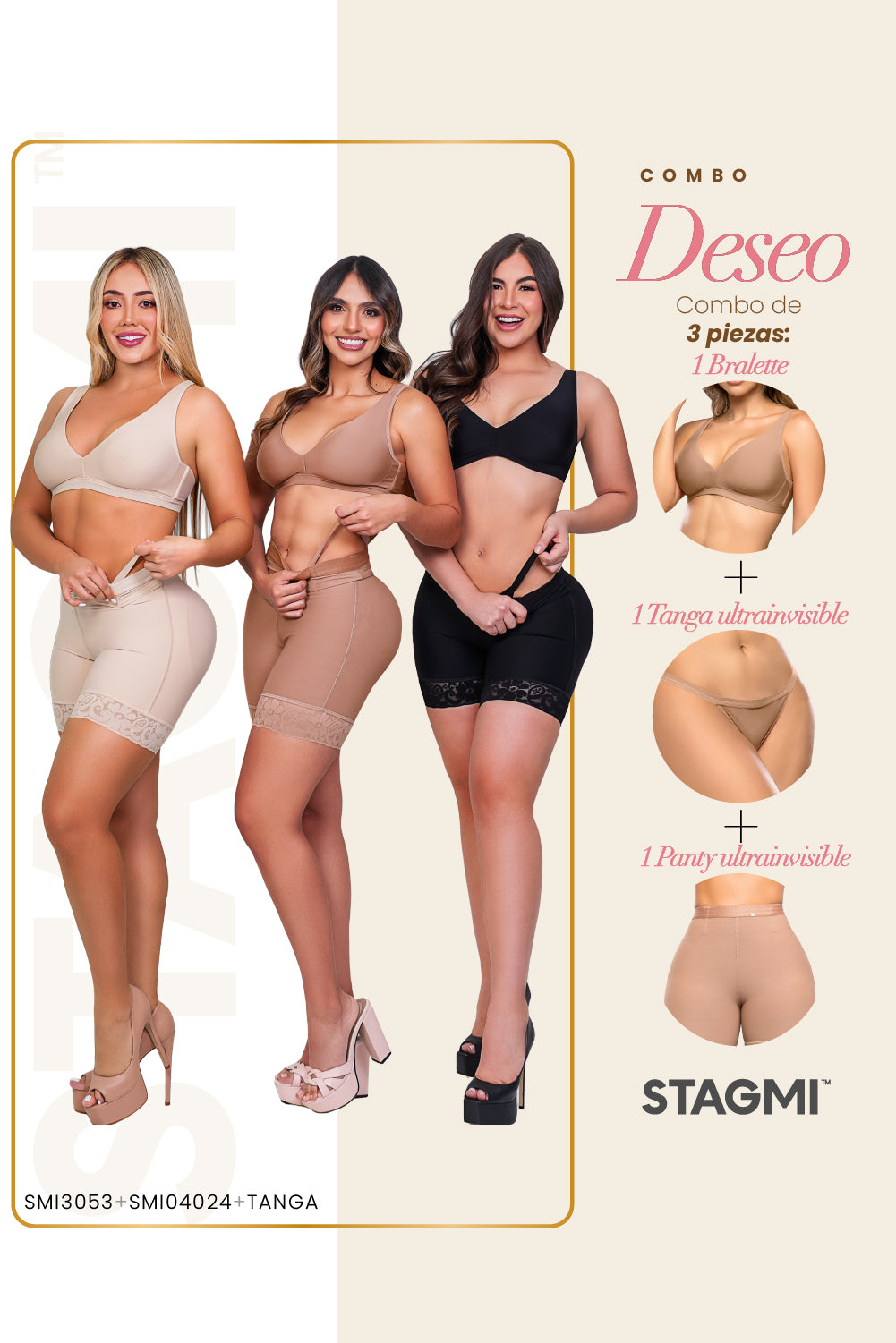 DESEO – COMBO INTERIOR COMPLETO SMI04024 + Bralette + Tanga