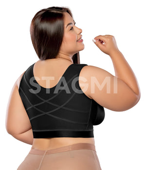 El bra moldeador para uso diario cuenta con broches ajustables en los hombros, que son anchos para mayor comodidad. Ayuda a mejorar la postura, cubre los rollitos y con vitamina E color negro