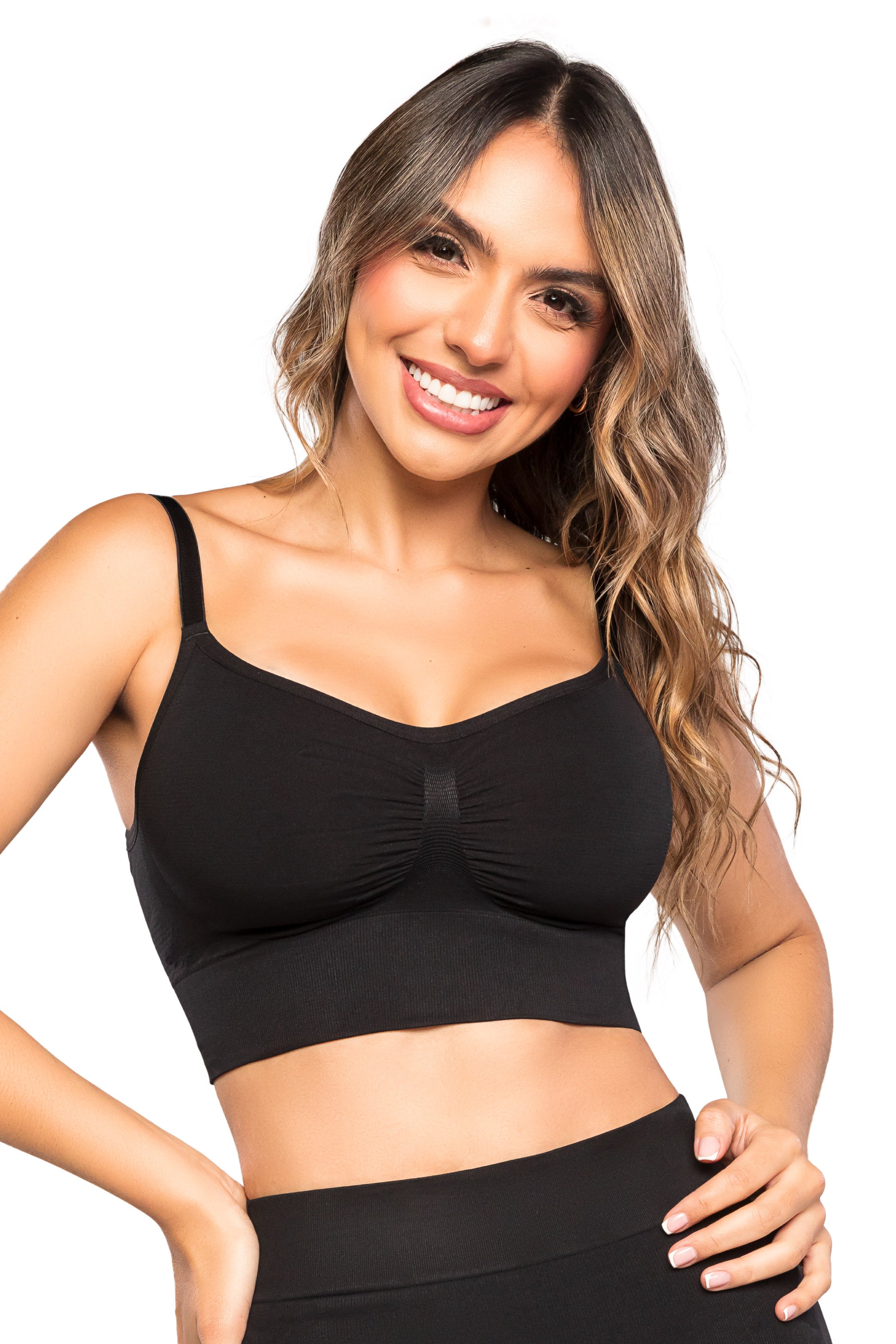 Top Seamless SMI03048 Stagmi sin costuras con efecto push up, soporte de busto y ajuste invisible – Ideal para interior o exterior