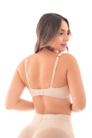 Bralette Beige SMI03053 con Realce Natural Mujer