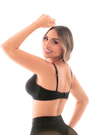 Bralette Black SMI03053 con Realce Natural Mujer