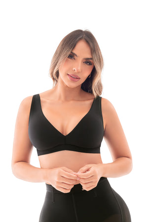 Bralette Black SMI03053 con Realce Natural Mujer
