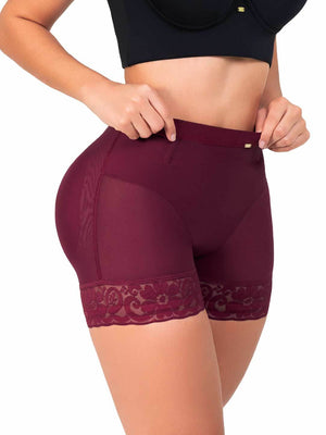 Panty Cachetero Moldeador SMI04084 con Encaje y Compresión Media