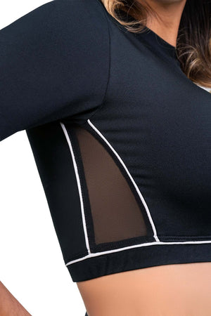 Conjunto SMI1395 – Top Deportivo Espalda Abierta con Tiras Cruzadas