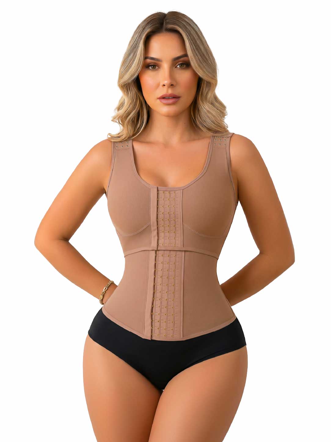 Chaleco Moldeador SMI2028 Cocoa con Brasier Integrado