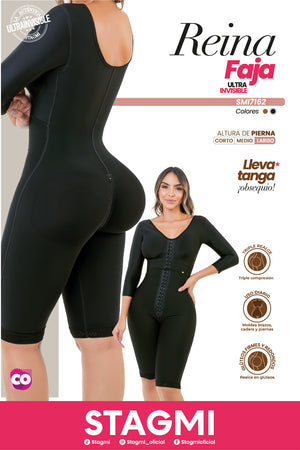 Faja Ultra Invisible De Alta Compresión Con Brasier Integrado - SMI7162 Reina