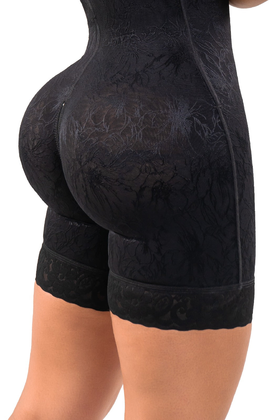 faja triple realce, moldeadora invisible, faja media pierna, espalda alta, sin mangas