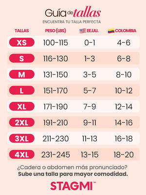 Tabla de medidas - Stagmi