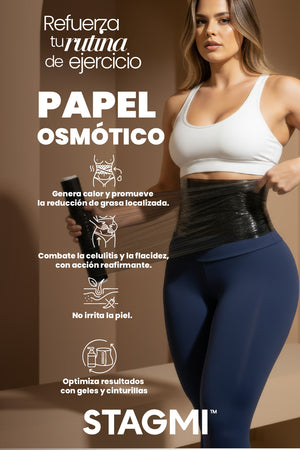 • Papel osmótico efecto térmico reductor para cuerpo
• Envoltura corporal con papel osmótico y gel caliente
• Papel osmótico para tratamientos reductores en casa
• Rollos de papel plástico osmótico para estética corporal
• Potenciador térmico para modelación corporal y masajes