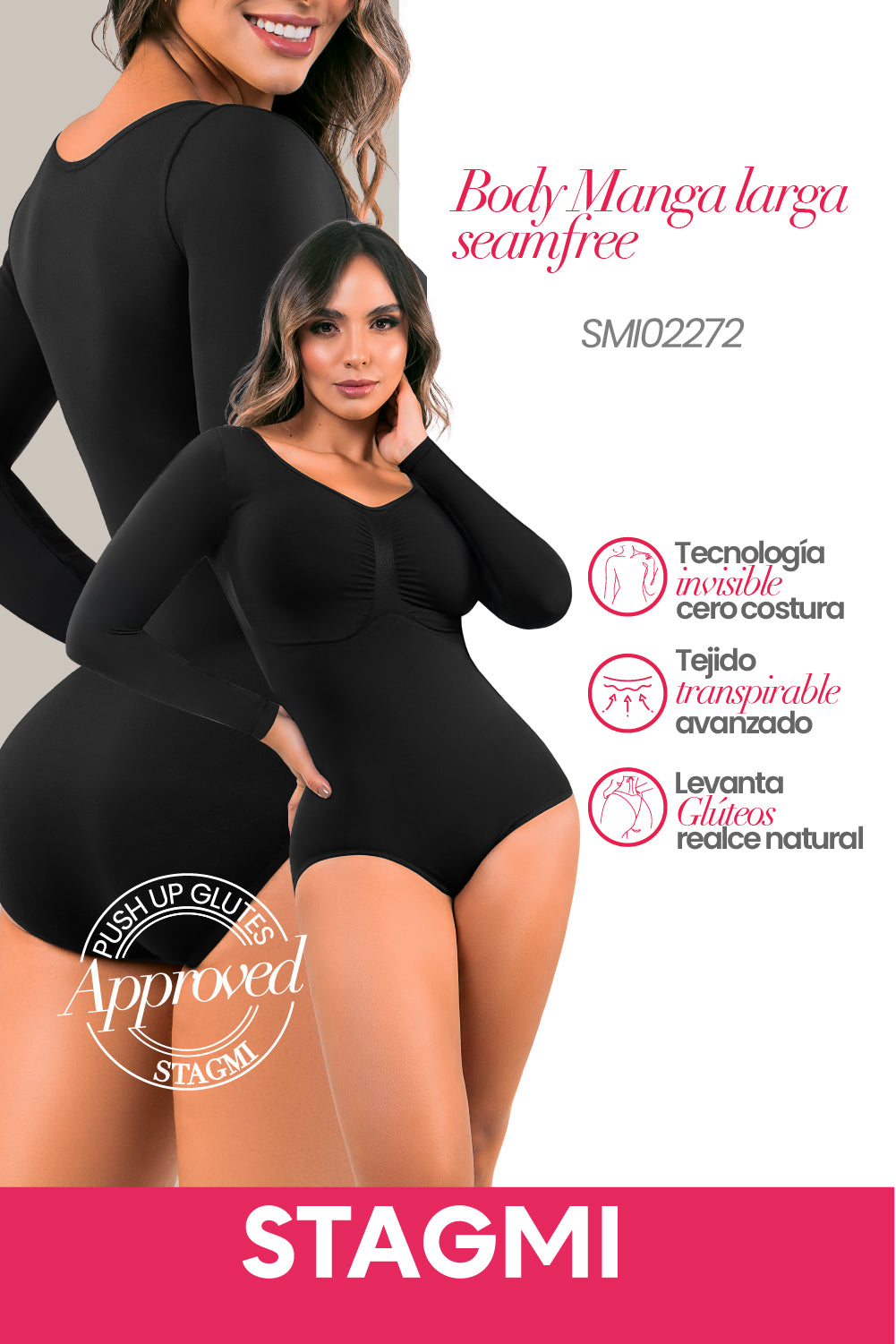 - body seamless manga larga
- body moldeador fruncido busto
- body compresión suave mujer
- body sin costuras control diario