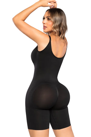 Body faja invisible Stagmi de compresión media con espalda alta y efecto lifting en glúteos – Tirantes ajustables cruzados o rectos
