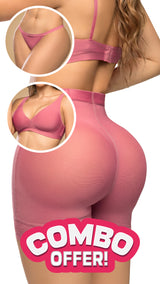 TENTACIÓN – SET INTERIOR COMPLETO SMI04000 Pink + Bralette + Tanga