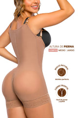Faja Corta UltraInvisible con Sostén Lateral SMI7086 | Alta Compresión y Realce Natural + Tanga Gratis