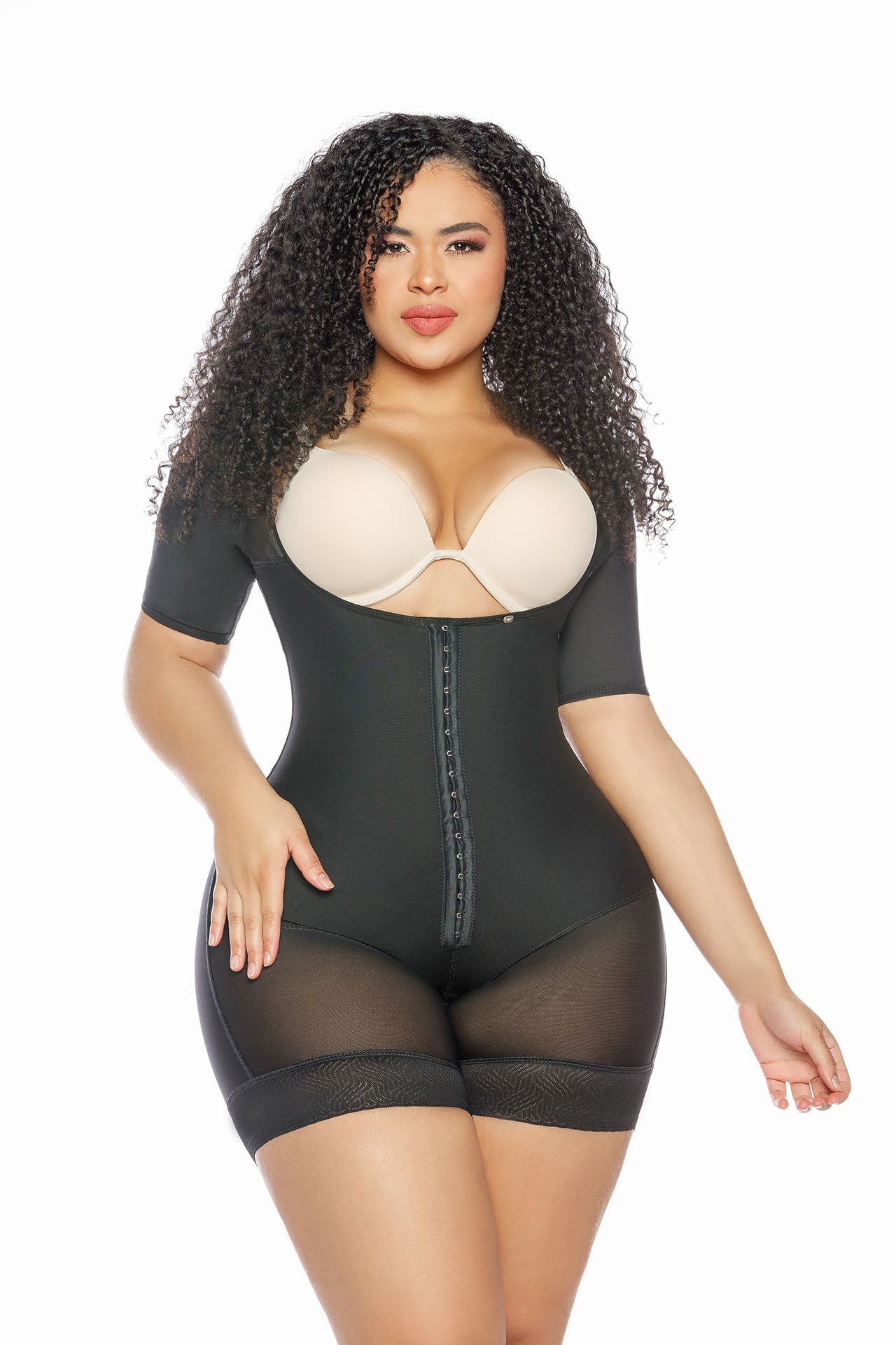 Faja PS7103 Faja tipo short negra de compresión alta