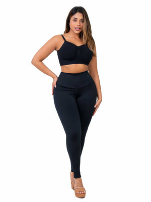 Legging SMI0079 Blue con Faja Interna – Acabado Ultrainvisible