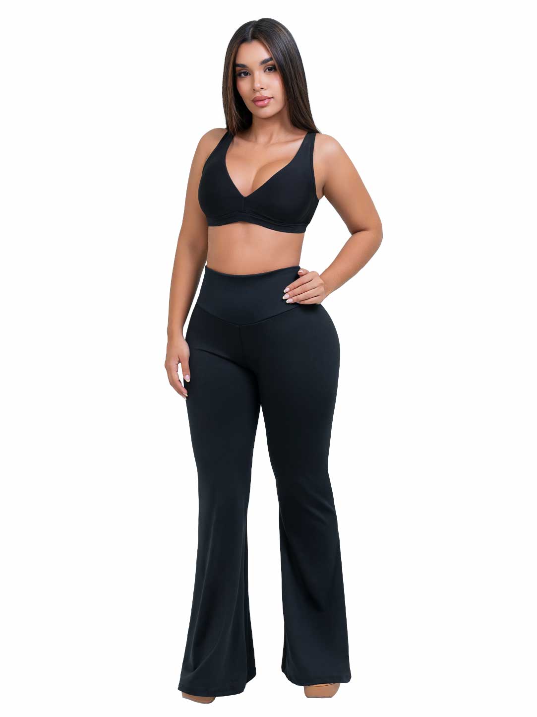 Legging Flare Moldeador SMI0092 con Pretina Corazón