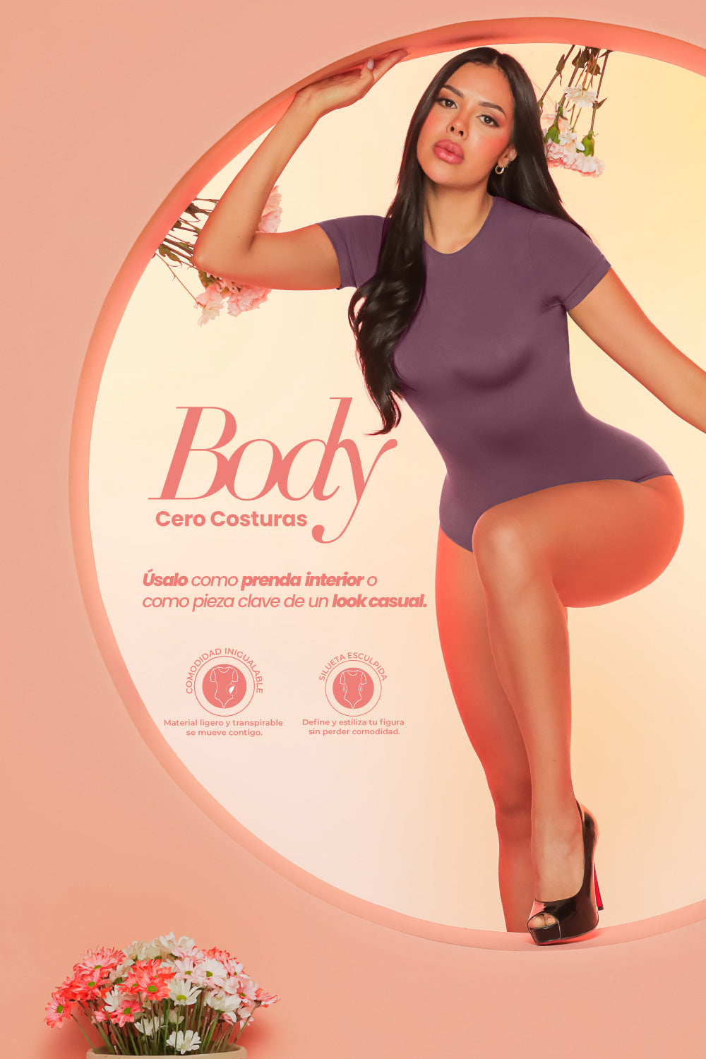 Body SMI02262 – Moldeador Perfect-Shape con compresión inteligente y cero costuras