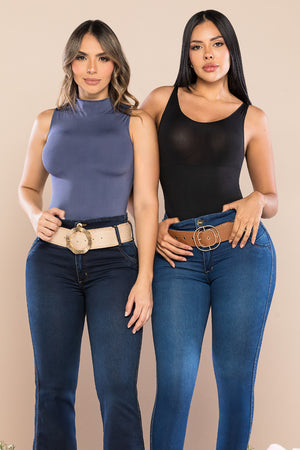 Faja cero costuras, transpirable y versátil con compresión media y tecnología Seamfree.
