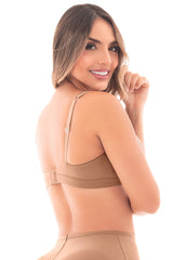 Bralette SMI03053 Cocoa Triangular con Realce Natural