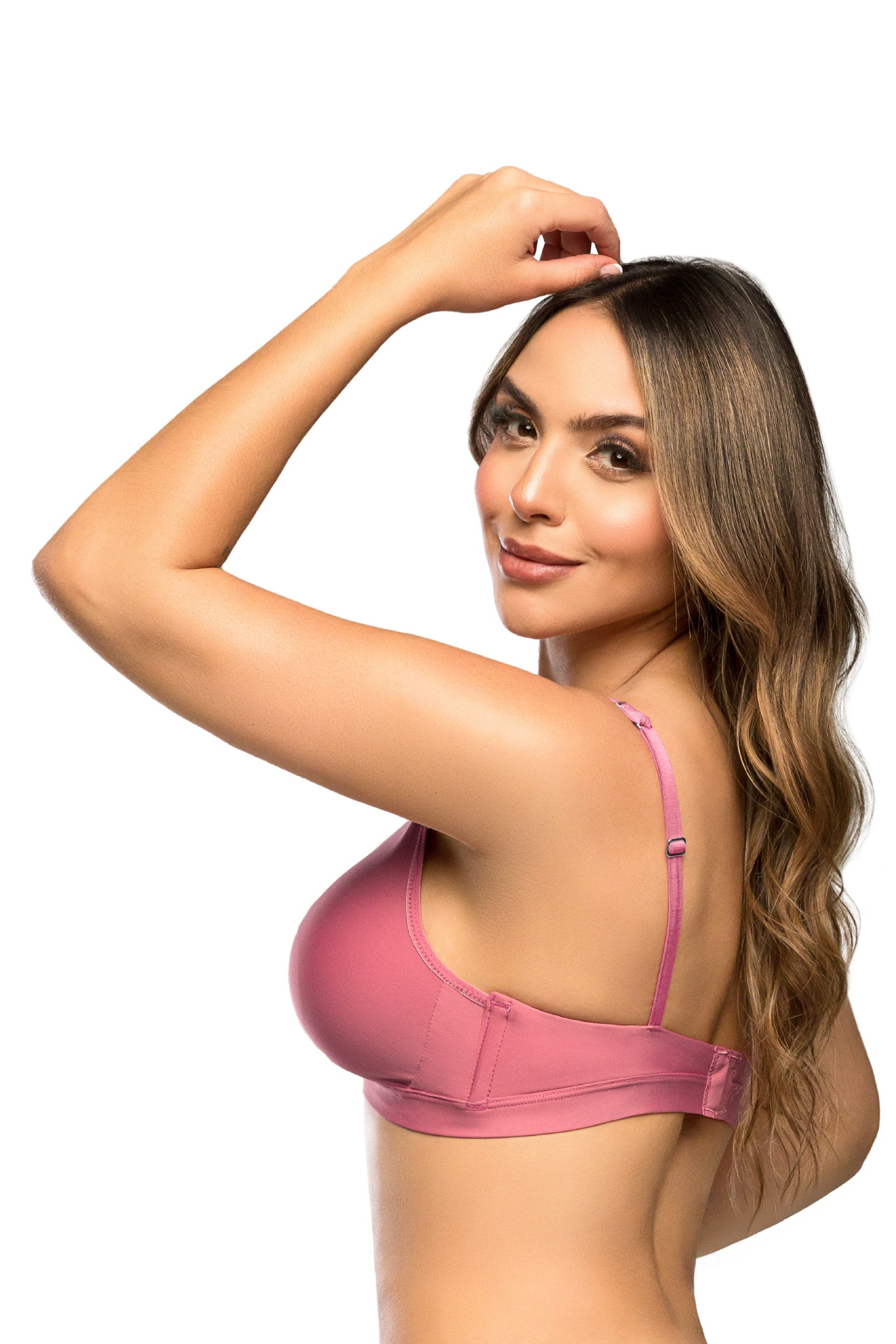 Bralette Pink SMI03053 con Realce Natural Mujer