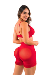 panty seamless rojo, boxer sin costuras, panty efecto lifting, ropa interior invisible, panty moldeador verano