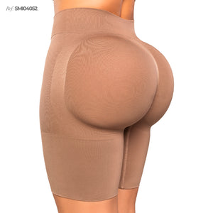 Short Sin Costuras con Tanga Gratis – Moldea y Realza sin Notarse seamfree Stagmi Cocoa