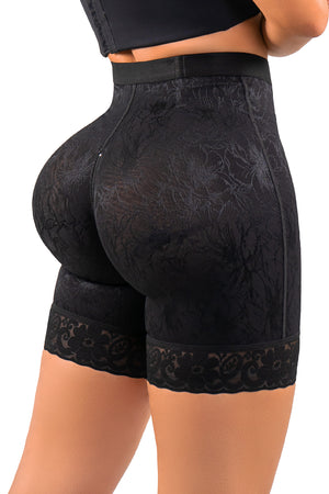 Panty faja premium, Panty media pierna, Realce natural, Blonda decorativa, De lujo diciembre, Con vitamina E, Moldeadora de caderas, Panty elegante
