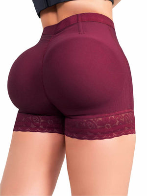 Panty Cachetero Moldeador SMI04084 con Encaje y Compresión Media