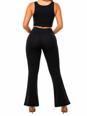 Legging Moldeador Ultrainvisible Bota Ancha SMI1399 Black