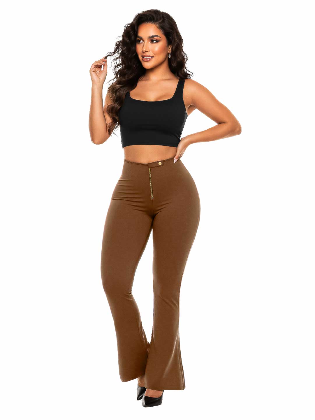 Legging Moldeador Ultrainvisible Bota Ancha SMI1399 Brown