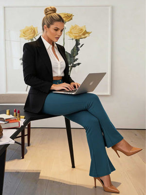 Legging Moldeador Ultrainvisible Bota Ancha SMI1399 Blue