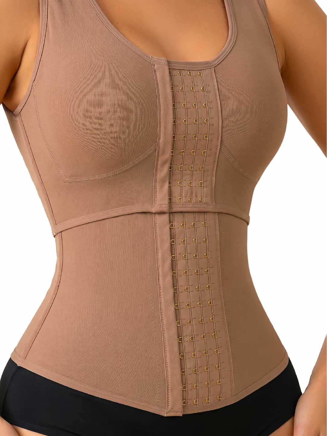 Chaleco Moldeador SMI2028 Cocoa con Brasier Integrado