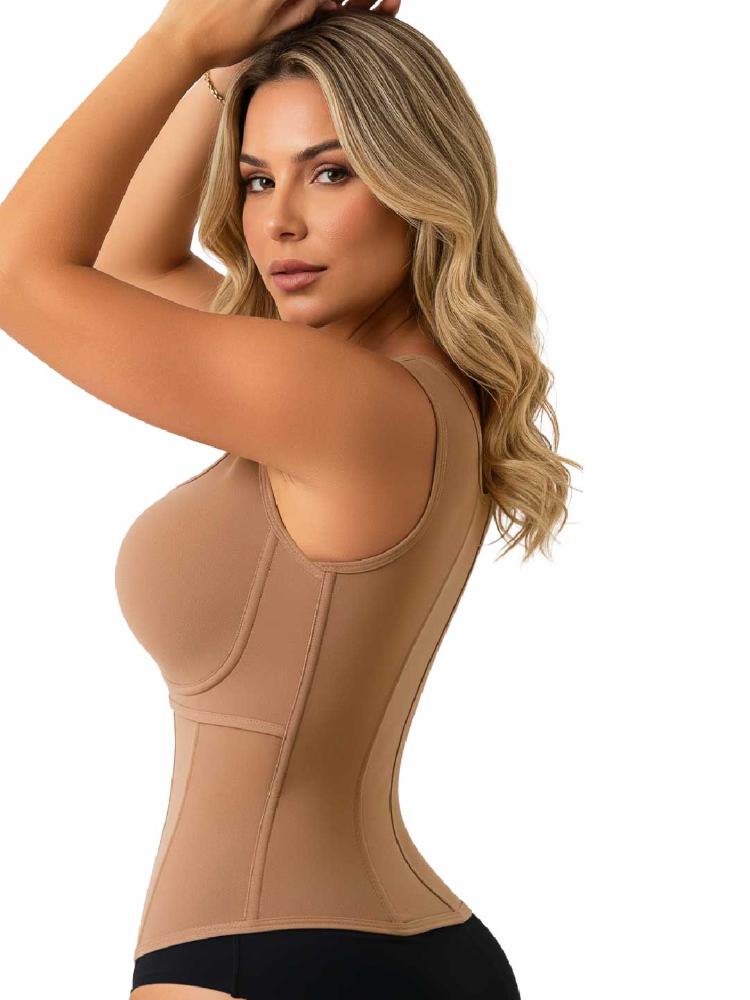 Chaleco Moldeador SMI2028 Cocoa con Brasier Integrado