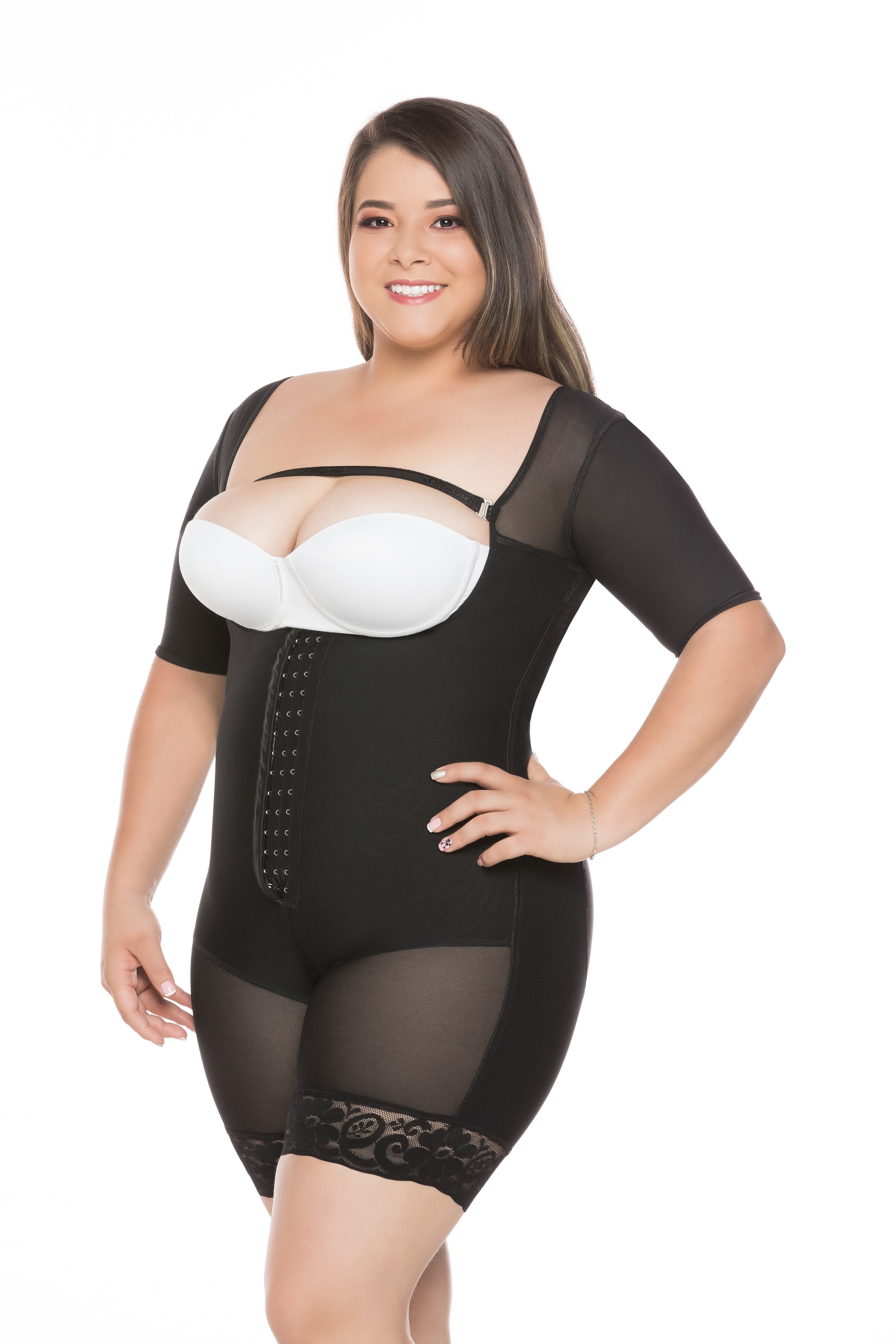 Faja SMI7083 Faja post parto negra con soporte firme