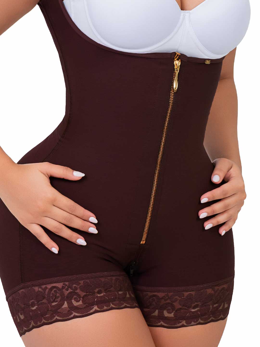 Faja Reductora con Efecto Tapa rollitos SMI7086 brown