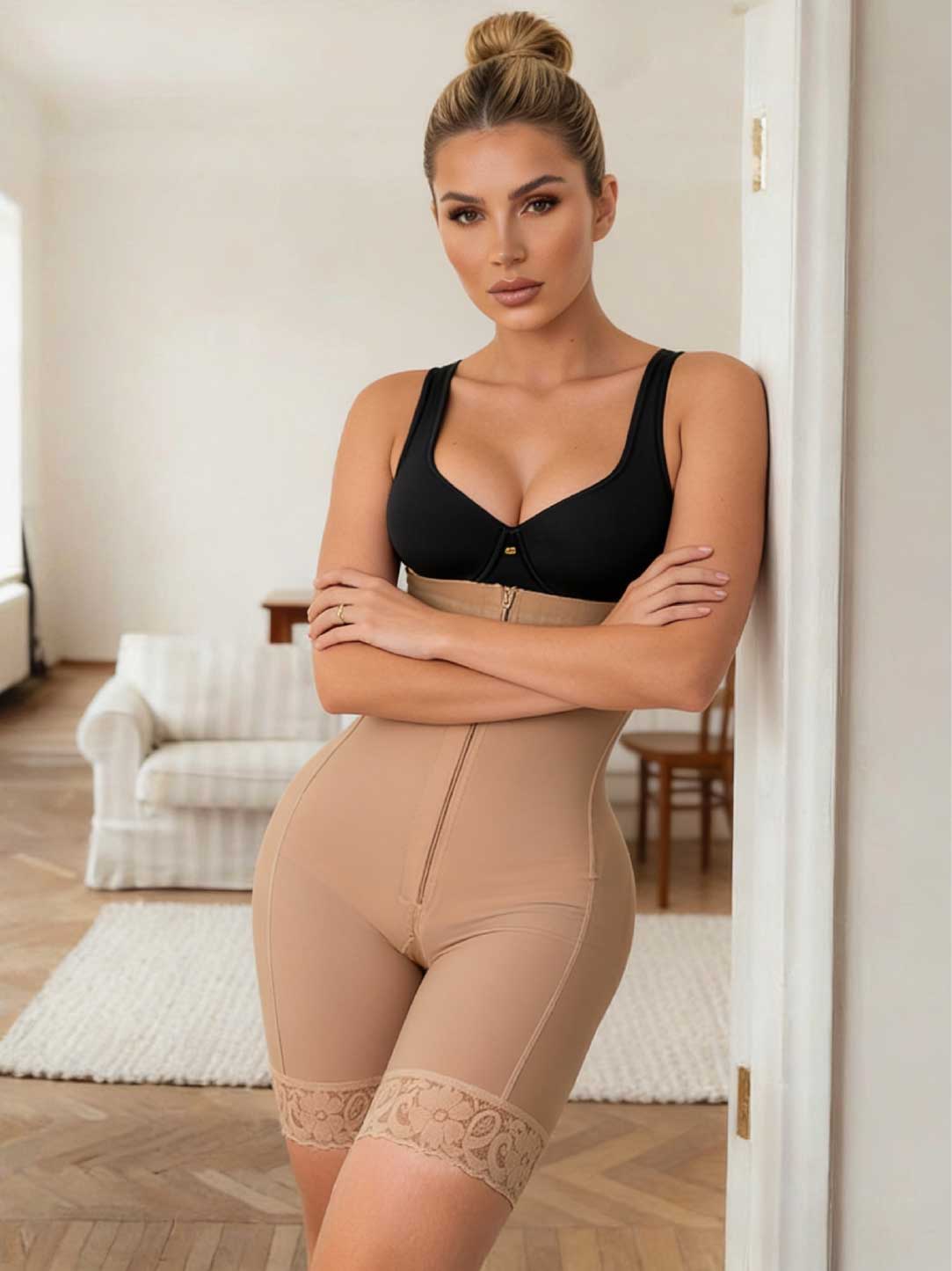 Faja Invisible Coqueta SMI7097 – Media Pierna Strapless