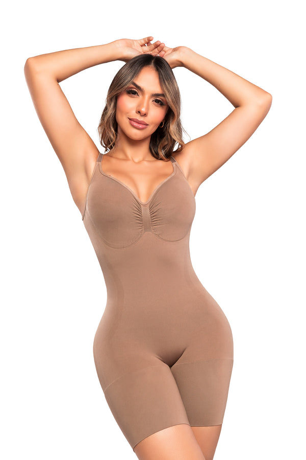 Body Faja Seamfree SMI7148 Cocoa – Compresión integral con diseño invisible