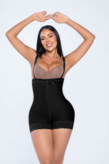 Faja Ultrainvisible strapless Stagmi SMI7151 con cierre frontal, soporte lateral y realce de glúteos – Tanga incluida y cierre perineal