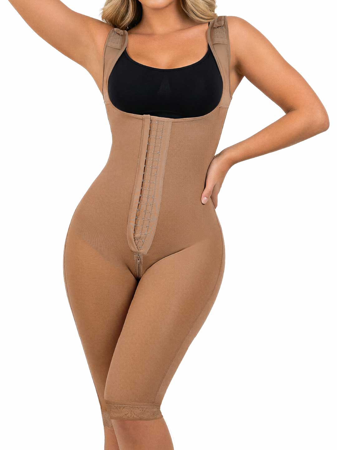 Faja Ultrainvisible SMI7191 Cocoa Hasta la Rodilla