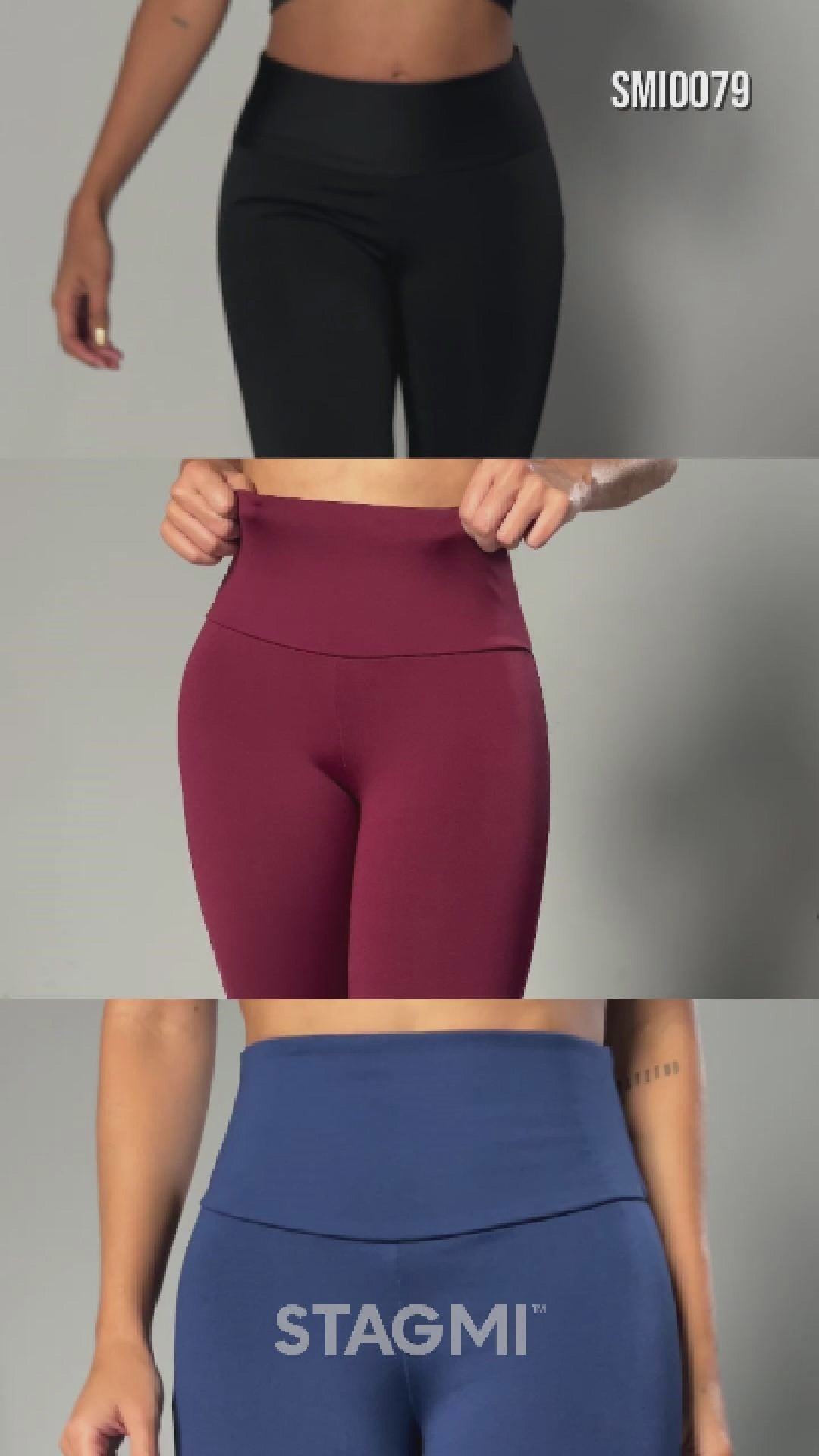 Legging SMI0079 Blue con Faja Interna – Acabado Ultrainvisible