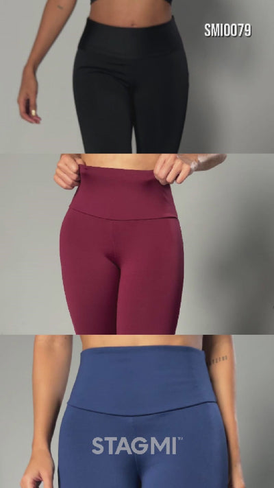 Legging SMI0079 Blue con Faja Interna – Acabado Ultrainvisible