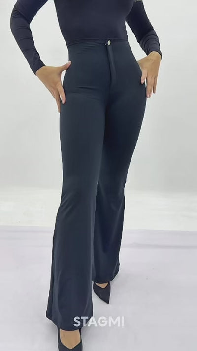 Legging Moldeador Bota Ancha SMI1393 Glam Fit – Faja Interna y Pretina Corazón