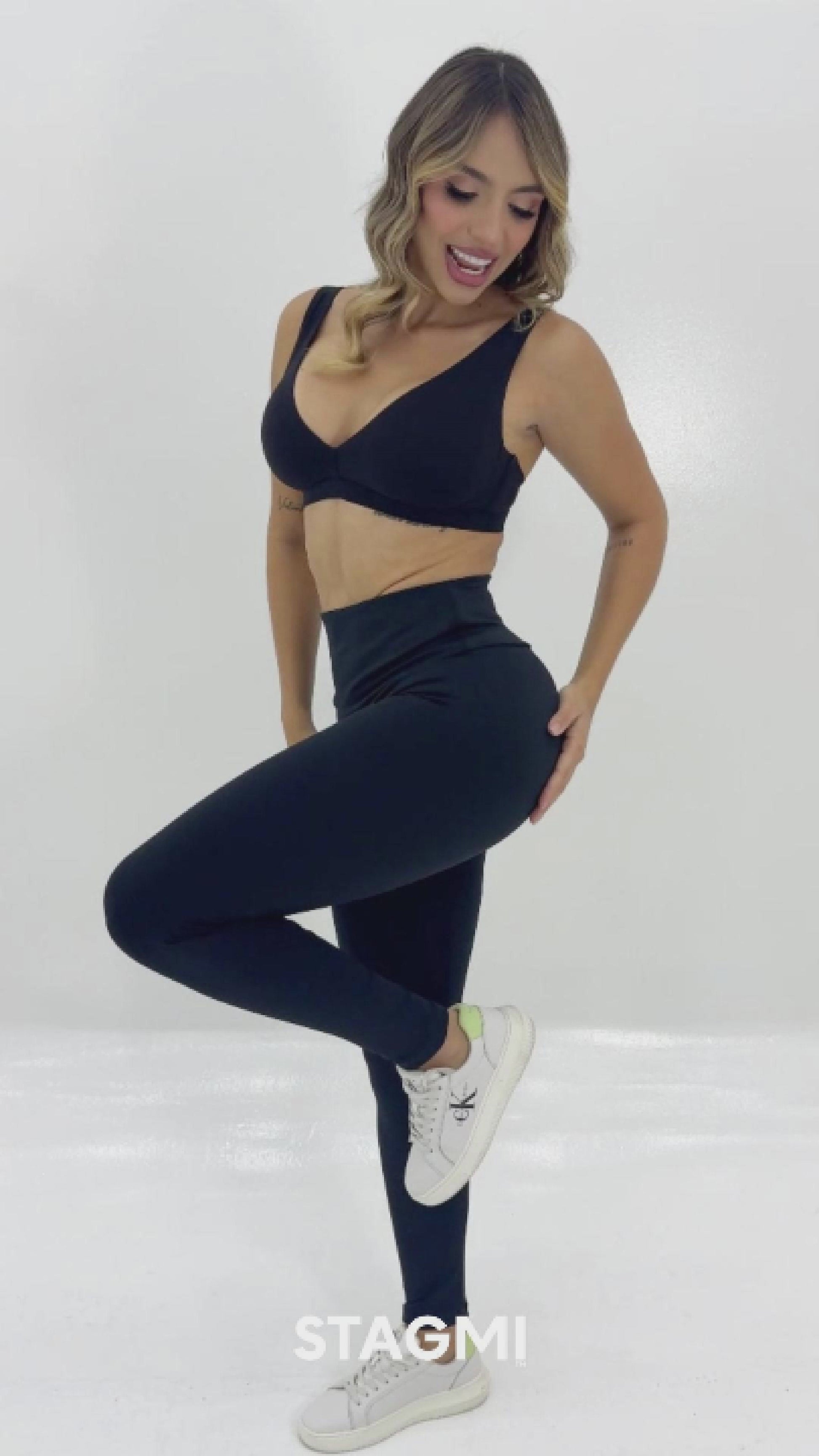 Legging SMI0079 Black con Faja Interna y Acabado Ultrainvisible