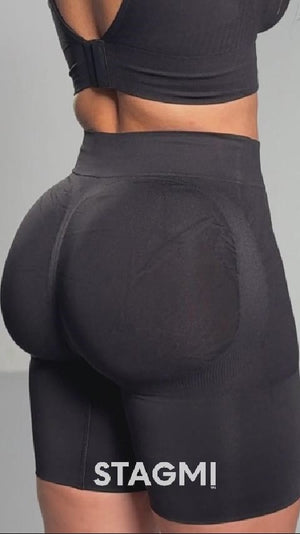 Short Sin Costuras con Tanga Gratis – Moldea y Realza sin Notarse seamfree Stagmi Cocoa y Black